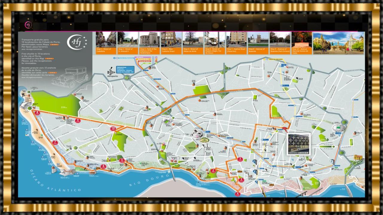 Hotel Jaguar Oporto - Airport To Hotel And City Center And Vice-Versa Is A Free And Continuous Shuttle Service From 7Am To 8Pm Exteriör bild